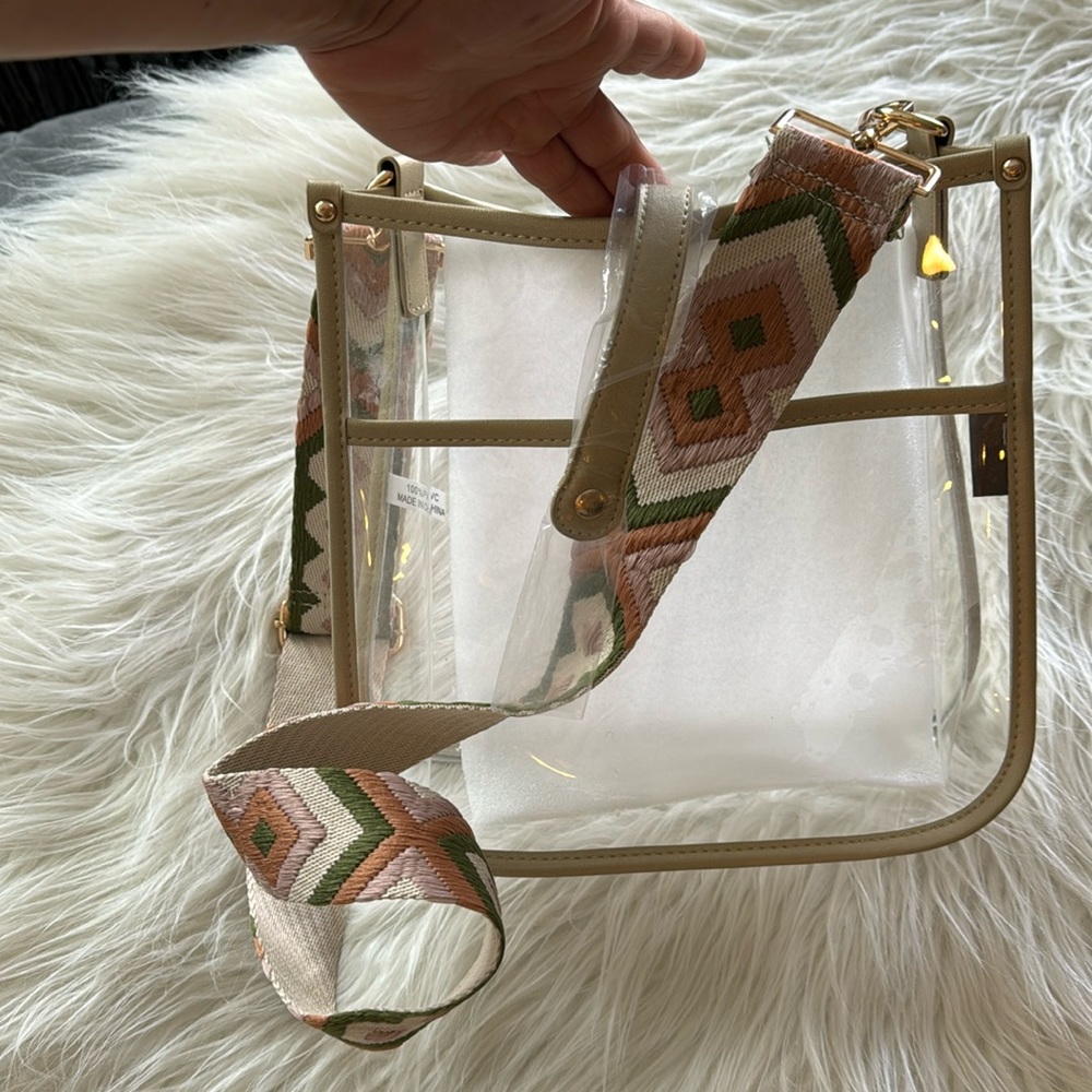 threaded pear crossbody bag